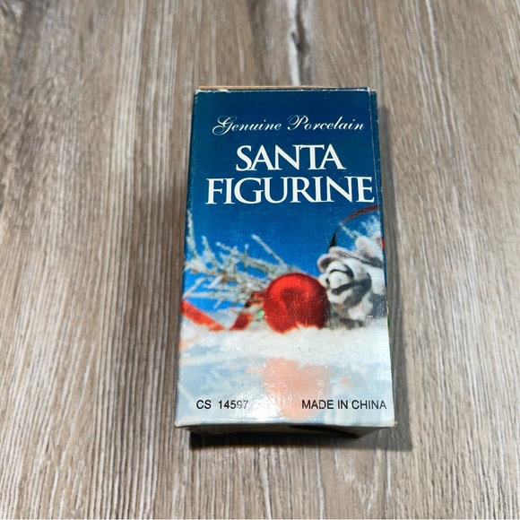 Vintage Porcelain Figurine Santa Christmas 3.5" With Box CS14597. - Picture 11 of 12